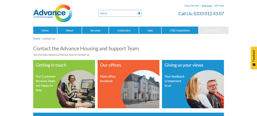 Contact us at Advance