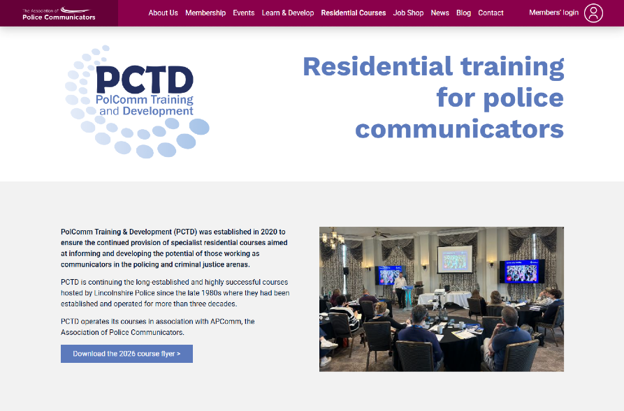 PCTD Residential Courses